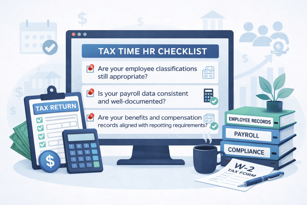 Tax season HR checklist for payroll accuracy, employee classification, and compliance review